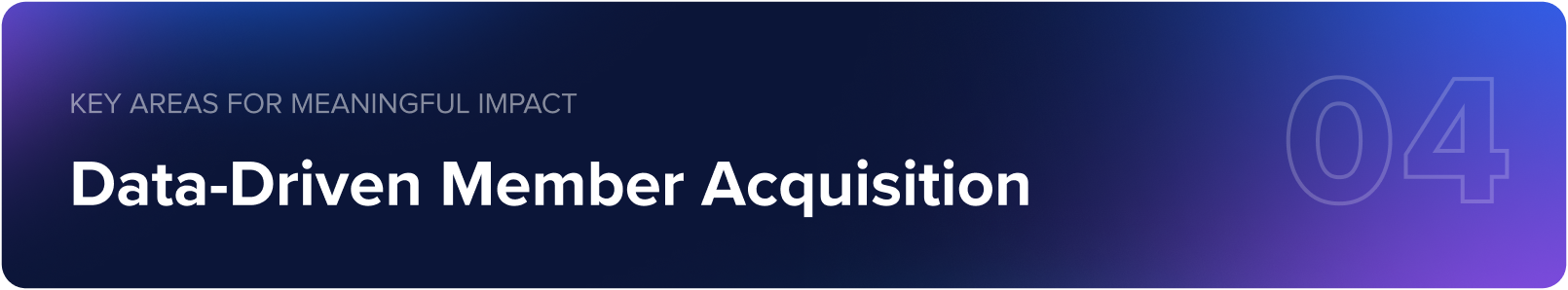 Data-Driven Member Acquisition
